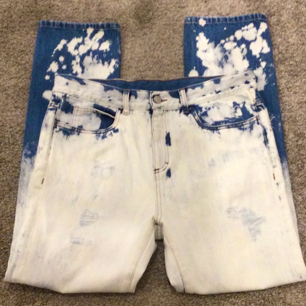 Gucci bleached denim jeans